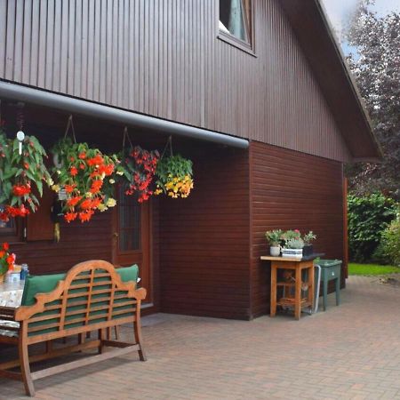 Kranich-Holzferienhaus 'Kleine Auszeit' Rehden Bagian luar foto